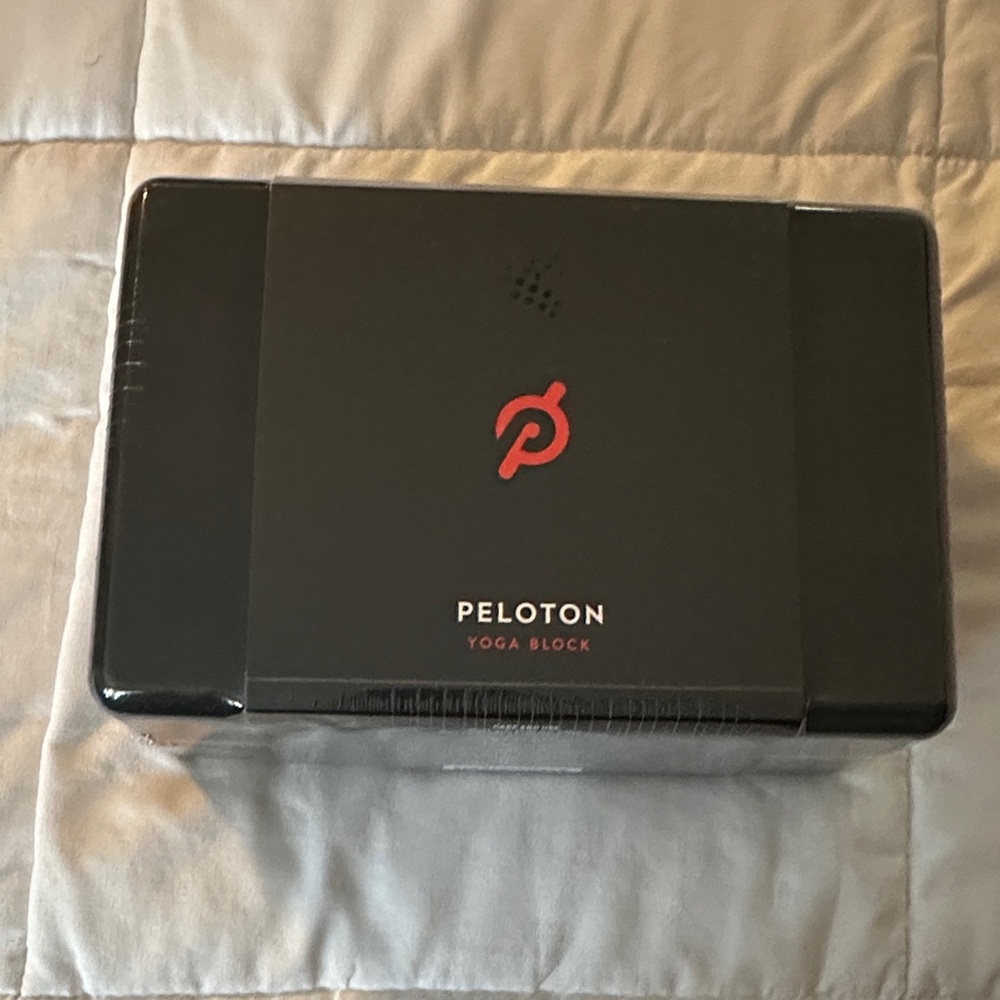 Peloton Black Yoga Block with Red Logo